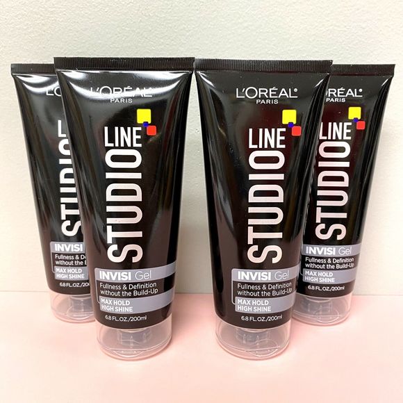 L'Oreal Studio Line Invisi Gel Max Hold High Shine Fullness Definition -- 4 Pack - Picture 2 of 5